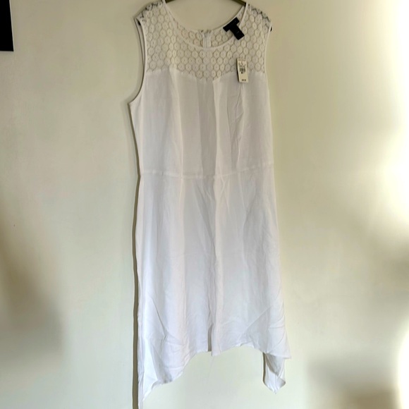 Ashley Stewart Dresses & Skirts - NWT Ashley Stewart Sharkbite Linen Dress